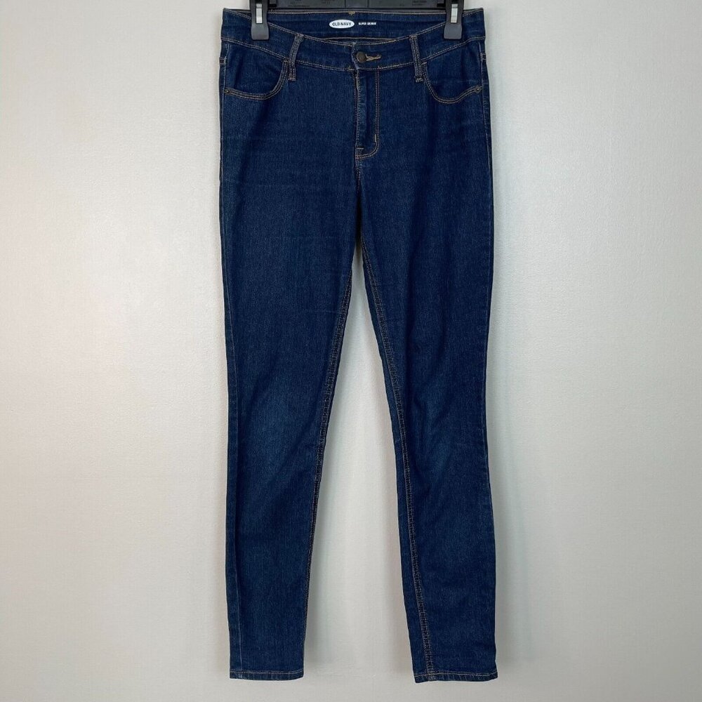 Old Navy Jeans 4 Super Skinny Dark Wash Blue Stretch‎ Women's